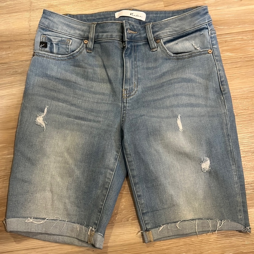 KanCan Denim Boho Bermuda Short Size 7
